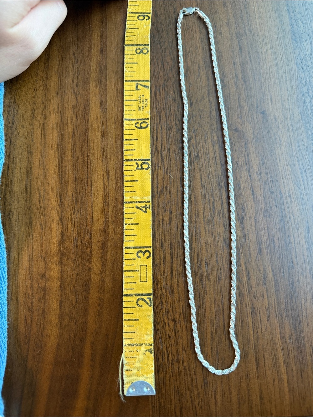 Sterling Silver Rope Chain Necklace - Picture 2 of 6